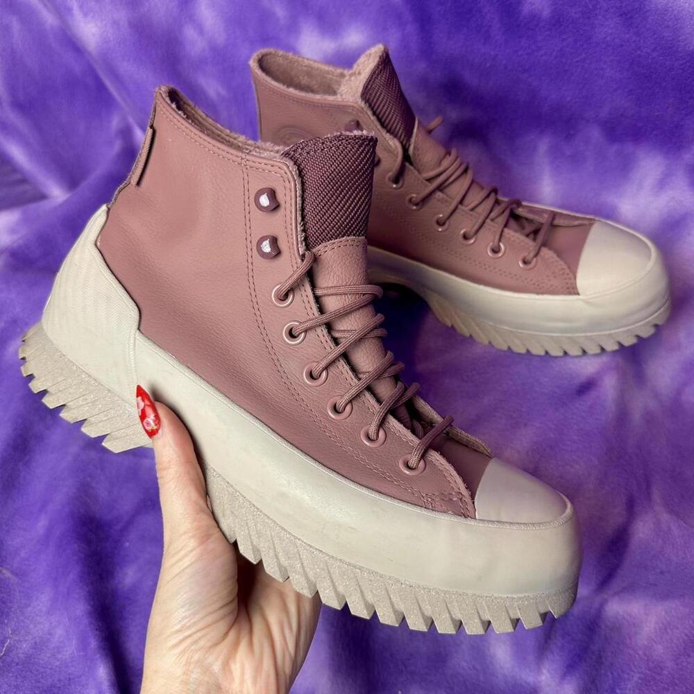 🖤 Dusty Pink Converse lugged counter climate Chuck Taylor